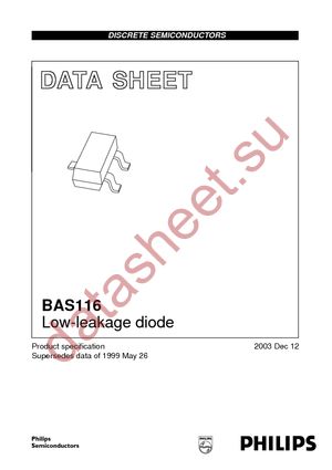BAS116 T/R datasheet  